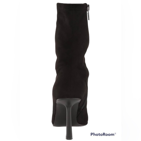 STEVE MADDEN VAKAY STRETCH ZIPPER MID CALF BOOTS NEW - Picture 7 of 9